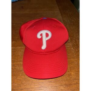 MLB Philadelphia Phillies Logo Youth Adjustable Embroidered Hat Cap Red OC Sport